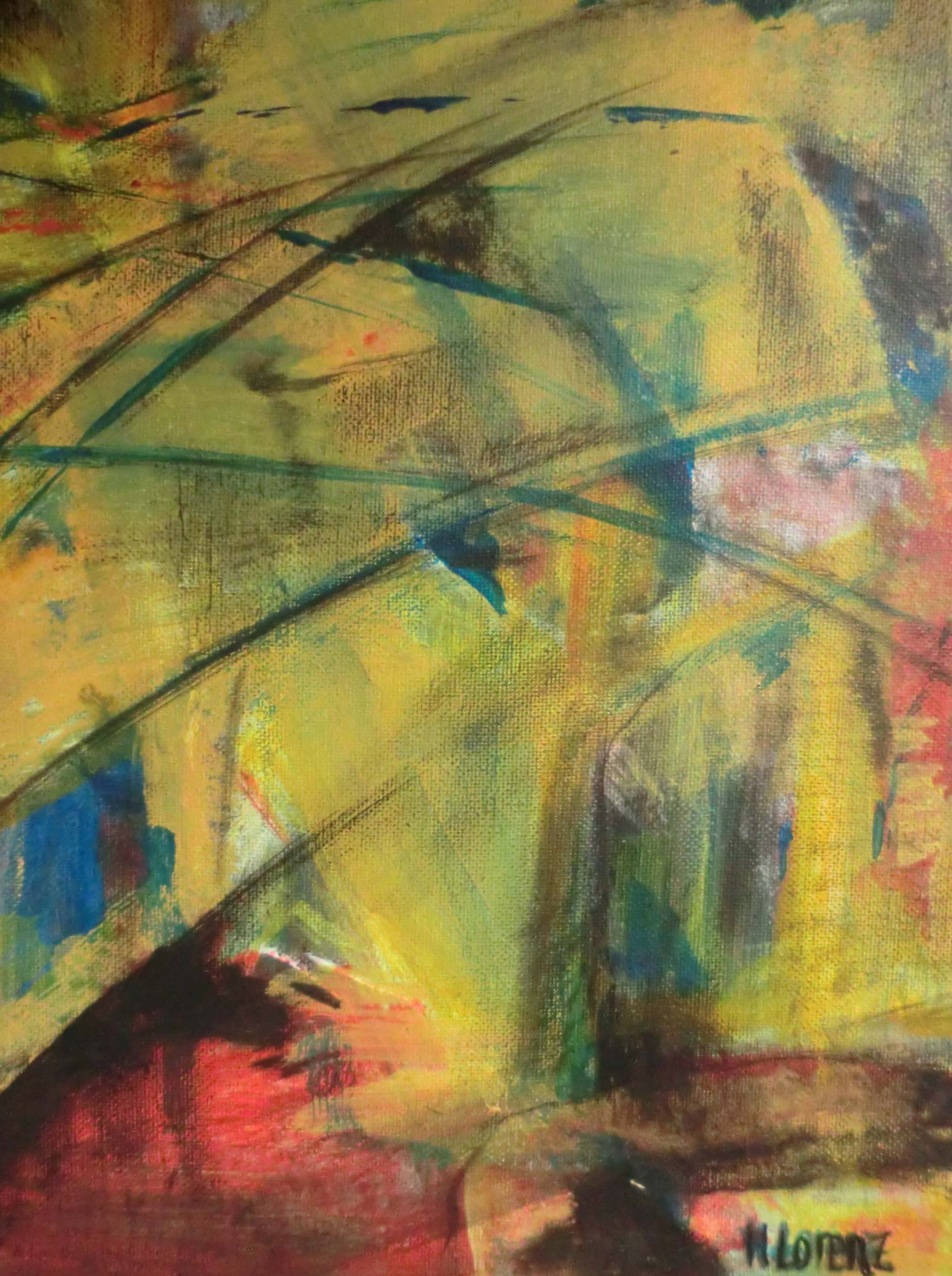 Composition I, Acrylique sur toile, 2016, 24X30